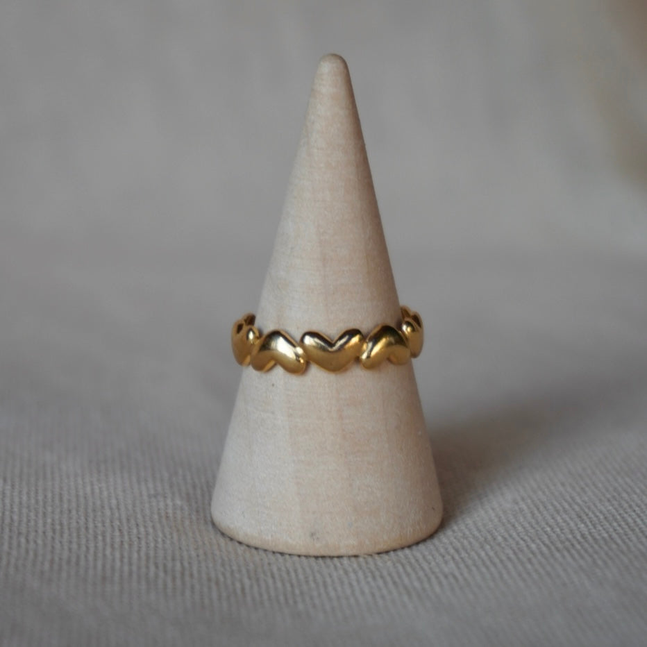 Anillo corazón alineados D