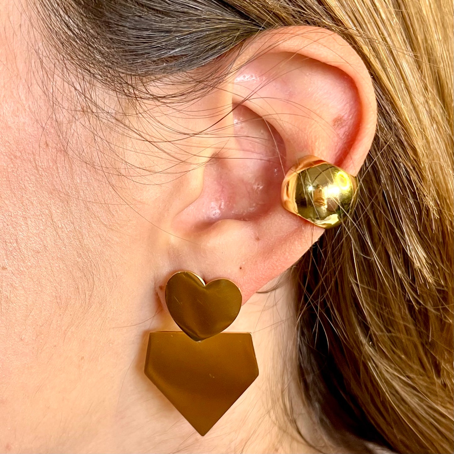 Ear cuff chunky bola